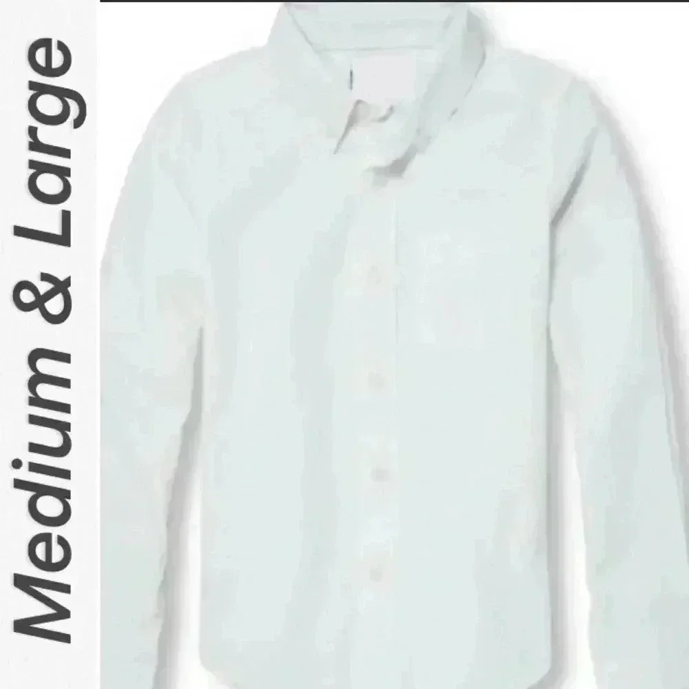 Rifle Kaynee White Button-Up School Uniform Shirt